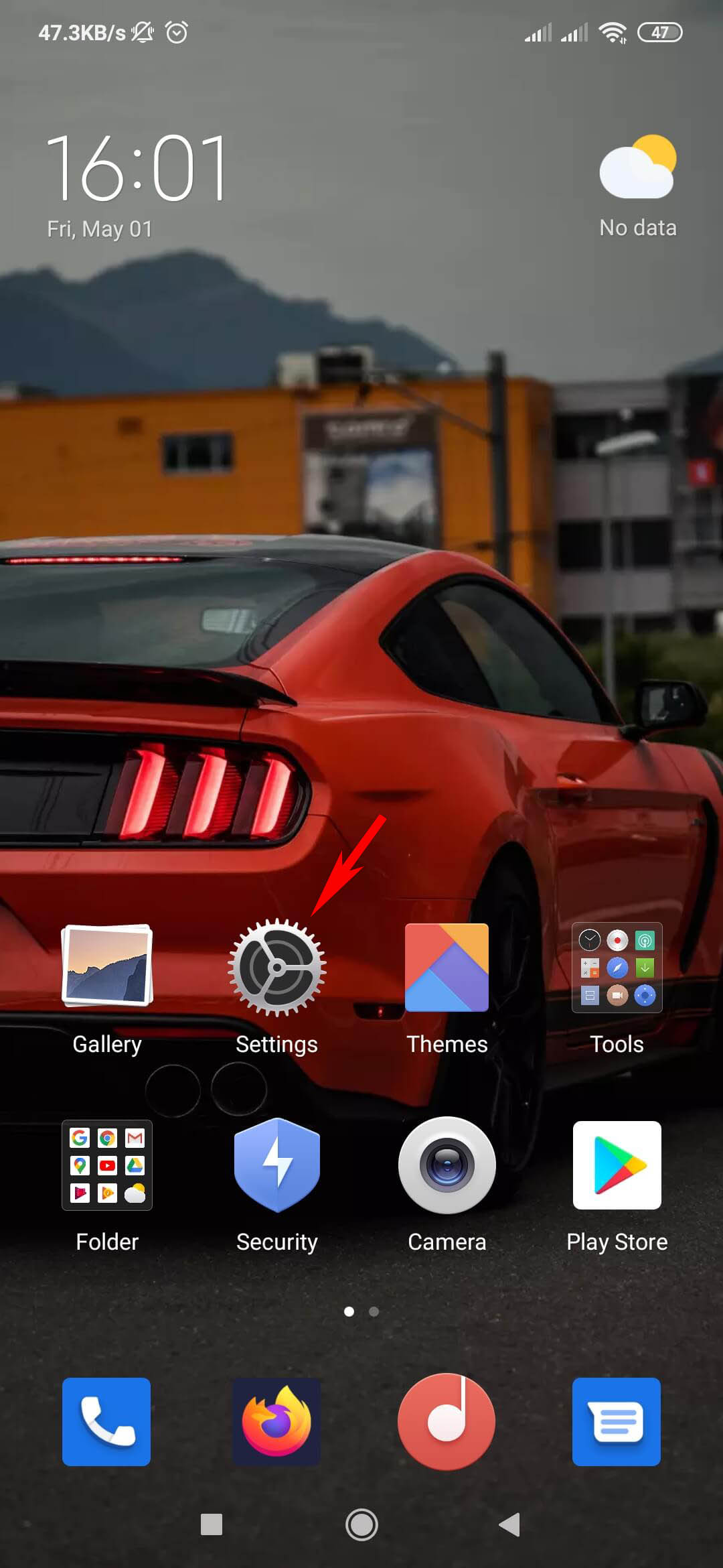 Smartphone home screen